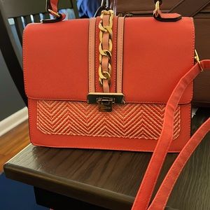 Beautiful Aldo coral crossbody/arm bag!
